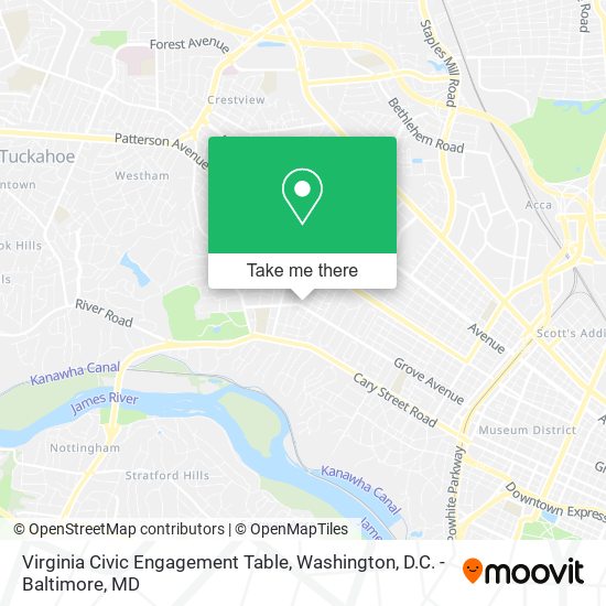 Virginia Civic Engagement Table map
