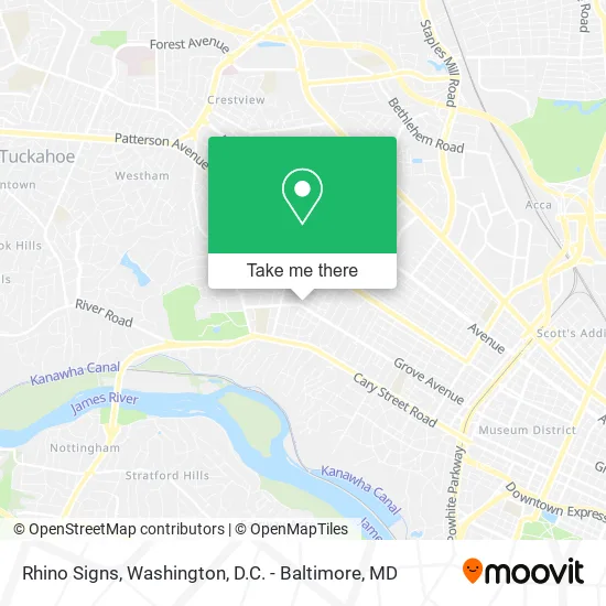 Rhino Signs map