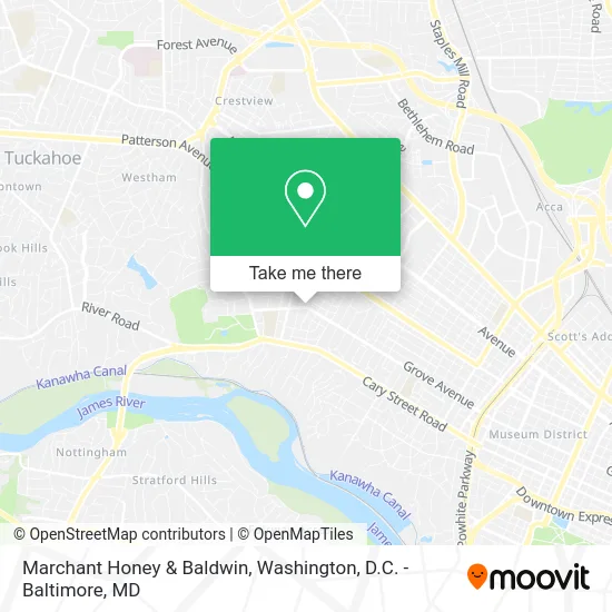 Marchant Honey & Baldwin map