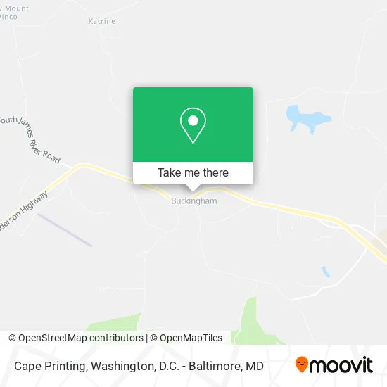 Cape Printing map