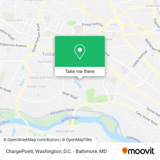 Mapa de ChargePoint