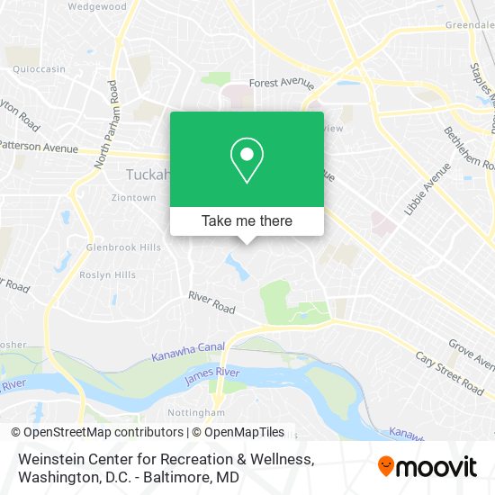 Mapa de Weinstein Center for Recreation & Wellness