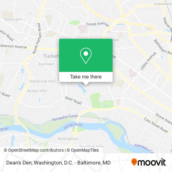 Dean's Den map