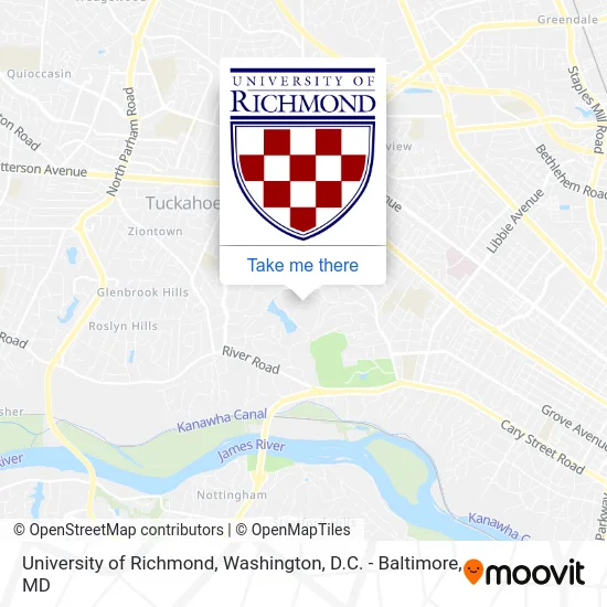 University of Richmond map