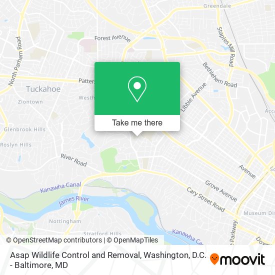 Asap Wildlife Control and Removal map