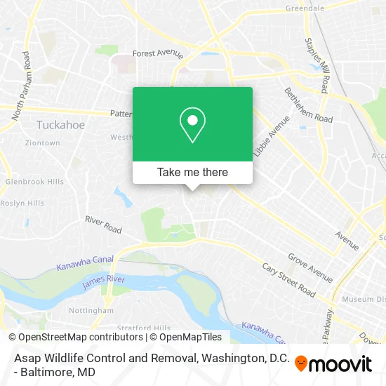 Asap Wildlife Control and Removal map