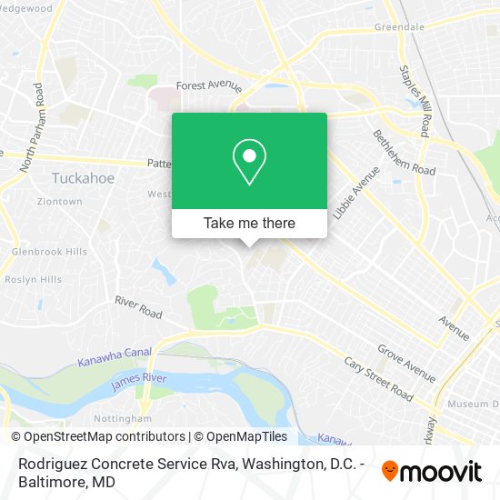 Rodriguez Concrete Service Rva map