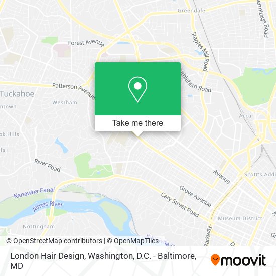 Mapa de London Hair Design