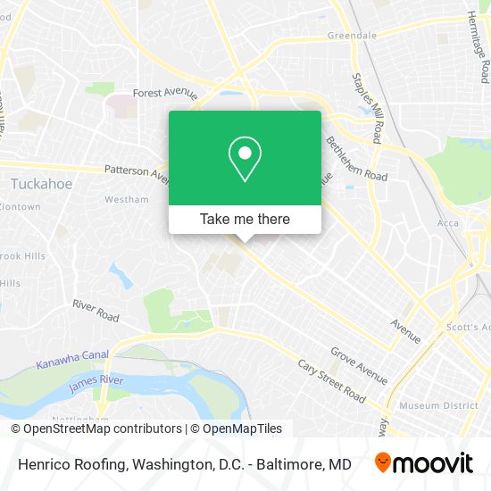 Mapa de Henrico Roofing