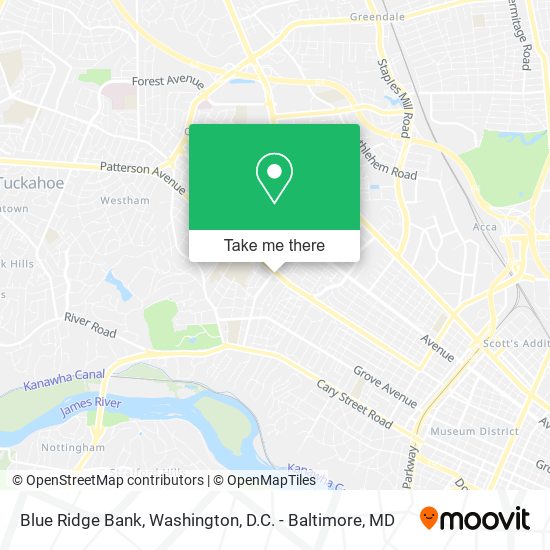Blue Ridge Bank map