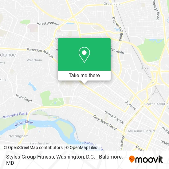 Styles Group Fitness map