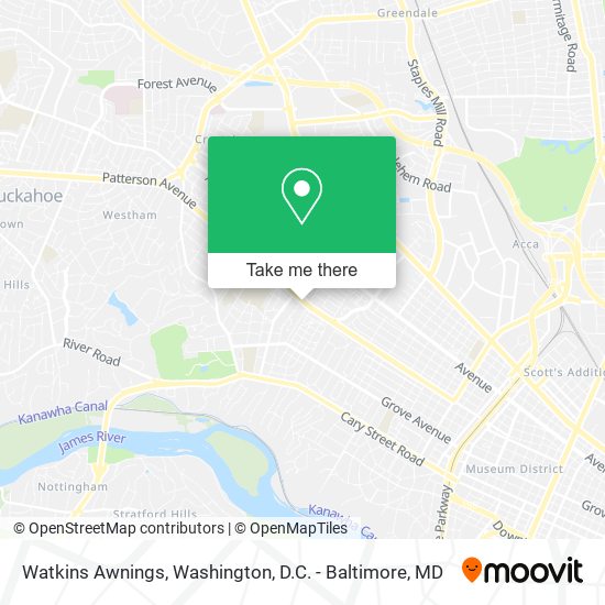 Watkins Awnings map