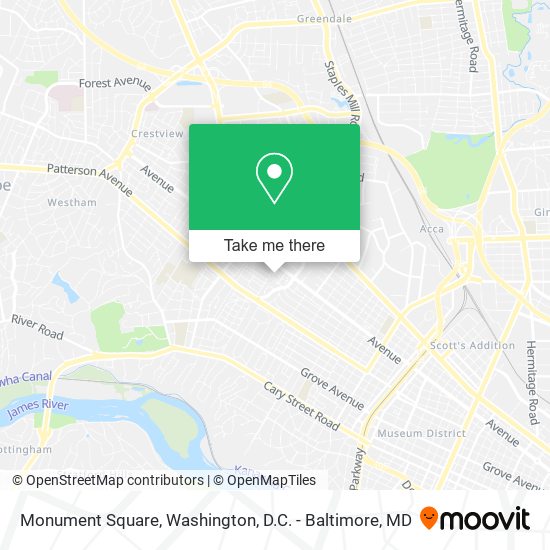 Mapa de Monument Square