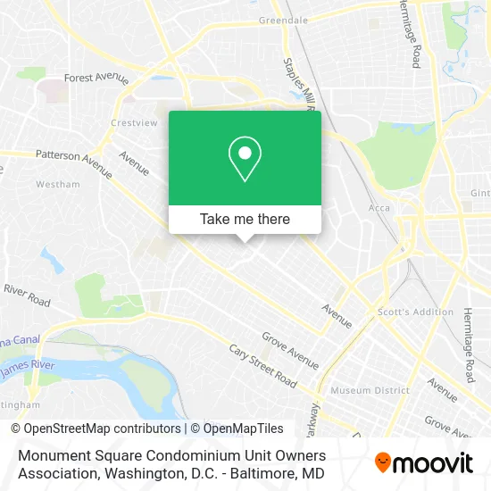 Monument Square Condominium Unit Owners Association map