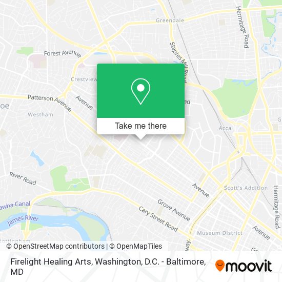Firelight Healing Arts map