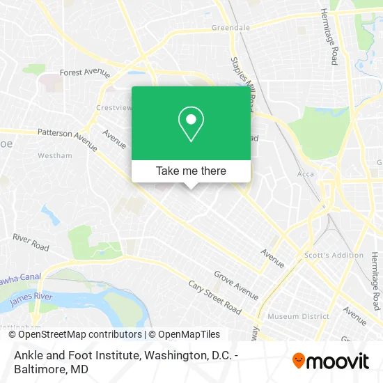 Ankle and Foot Institute map