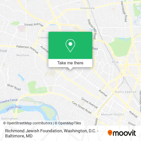 Richmond Jewish Foundation map