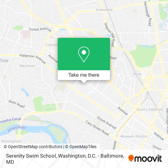 Serenity Swim School map