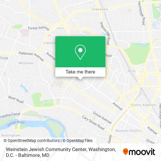 Mapa de Weinstein Jewish Community Center