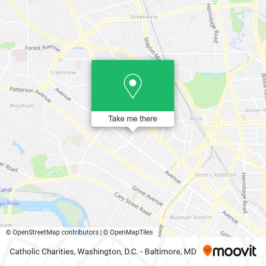 Catholic Charities map