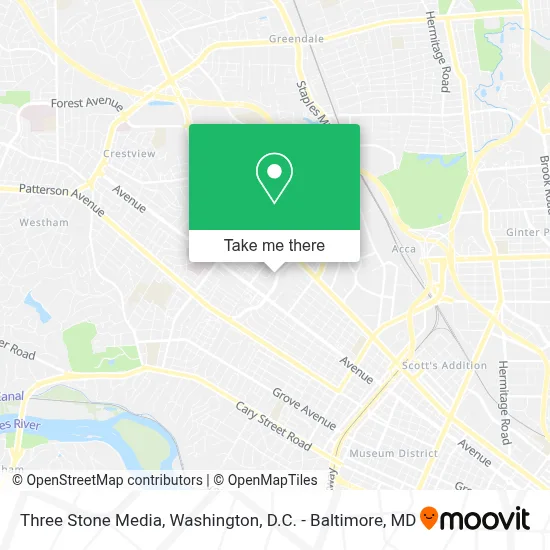 Three Stone Media map