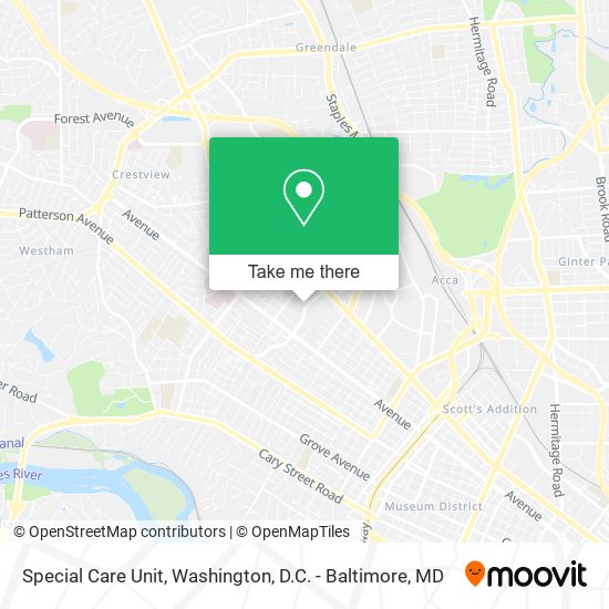 Special Care Unit map