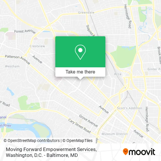 Moving Forward Empowerment Services map