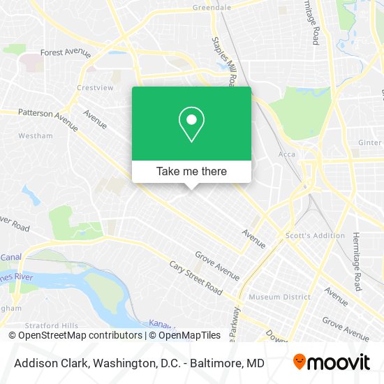 Addison Clark map