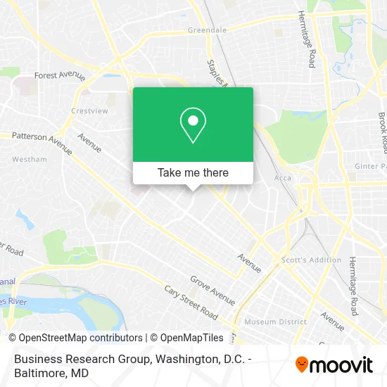 Business Research Group map