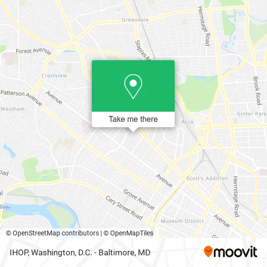 IHOP map