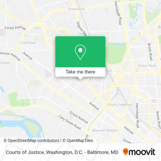 Courts of Justice map