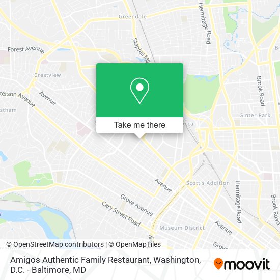 Amigos Authentic Family Restaurant map