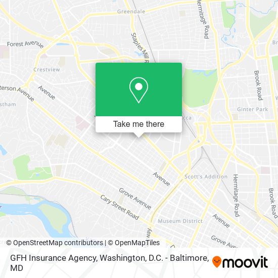 Mapa de GFH Insurance Agency