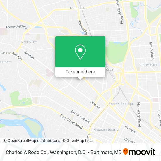 Charles A Rose Co. map
