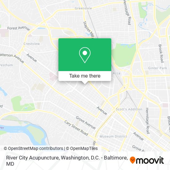 River City Acupuncture map
