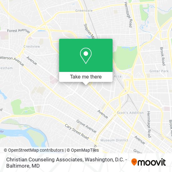 Christian Counseling Associates map