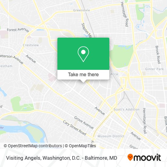 Mapa de Visiting Angels