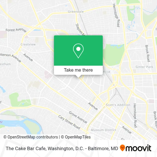 The Cake Bar Cafe map