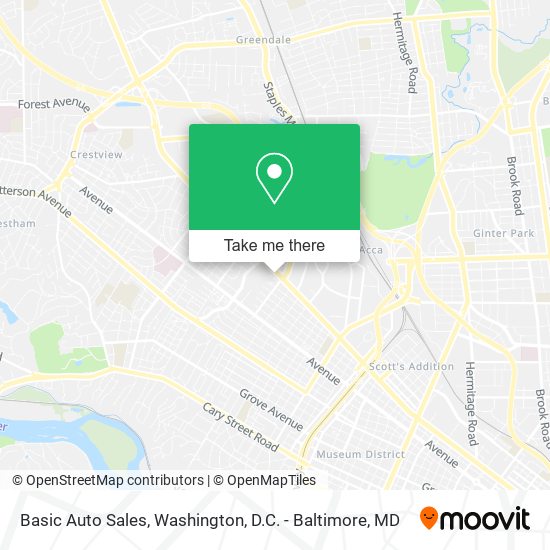Basic Auto Sales map