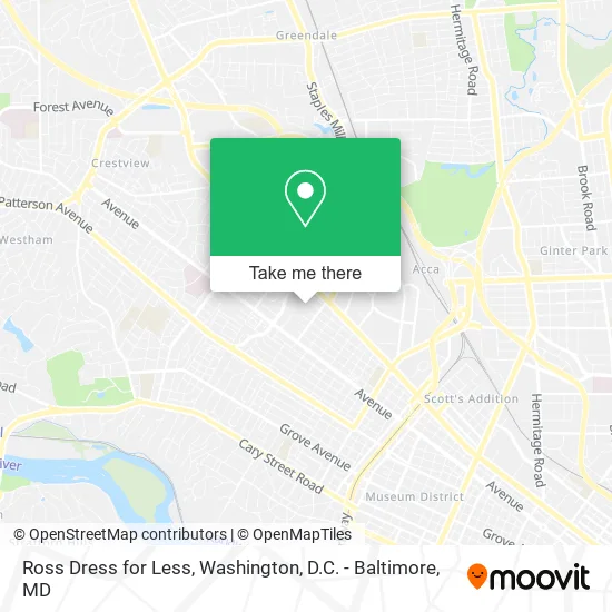 Ross Dress for Less map