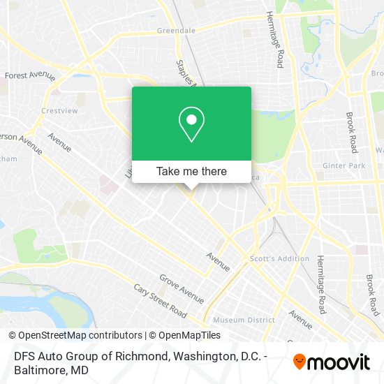DFS Auto Group of Richmond map