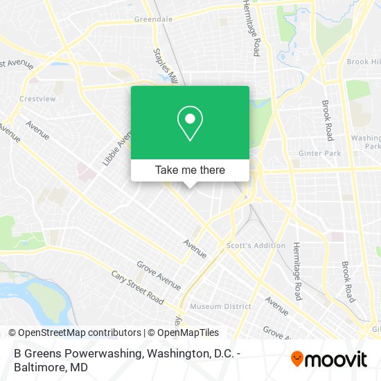 B Greens Powerwashing map