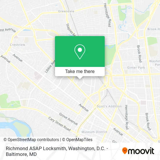 Richmond ASAP Locksmith map