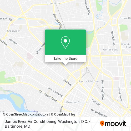 Mapa de James River Air Conditioning