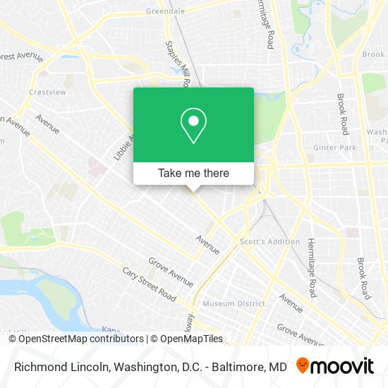 Richmond Lincoln map