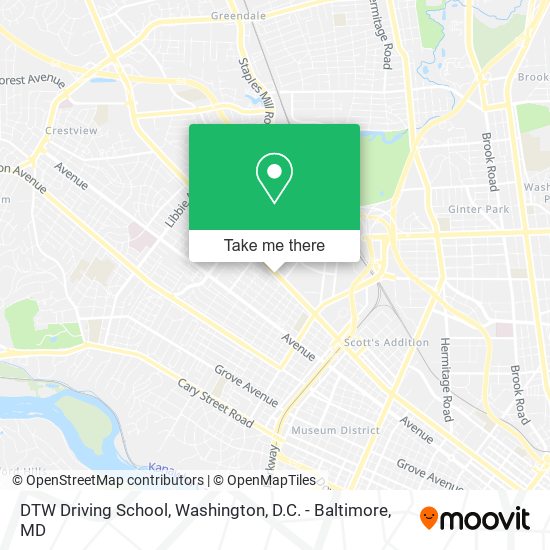 DTW Driving School map
