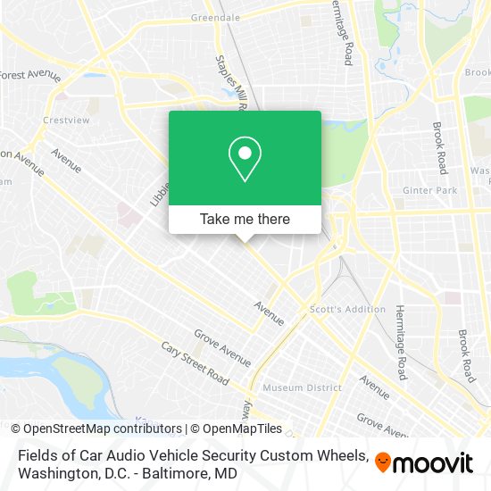 Fields of Car Audio Vehicle Security Custom Wheels map