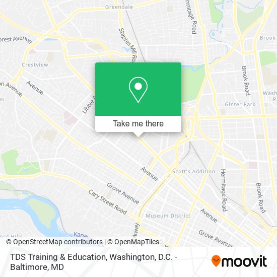 TDS Training & Education map
