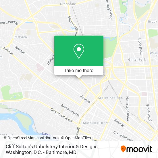 Cliff Sutton's Upholstery Interior & Designs map