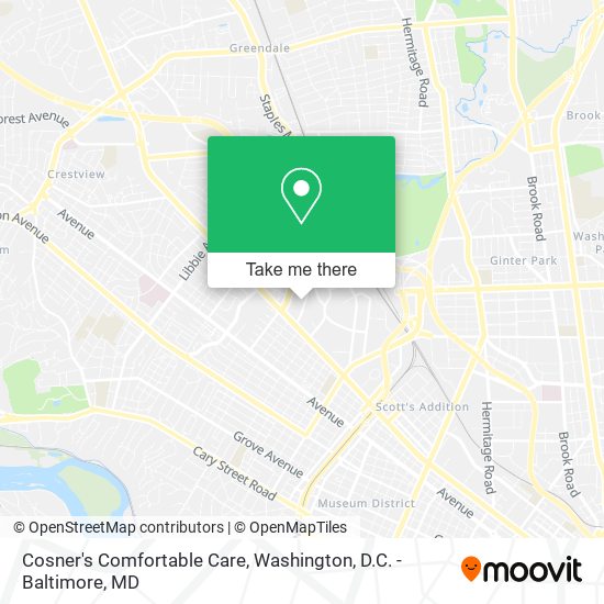 Mapa de Cosner's Comfortable Care